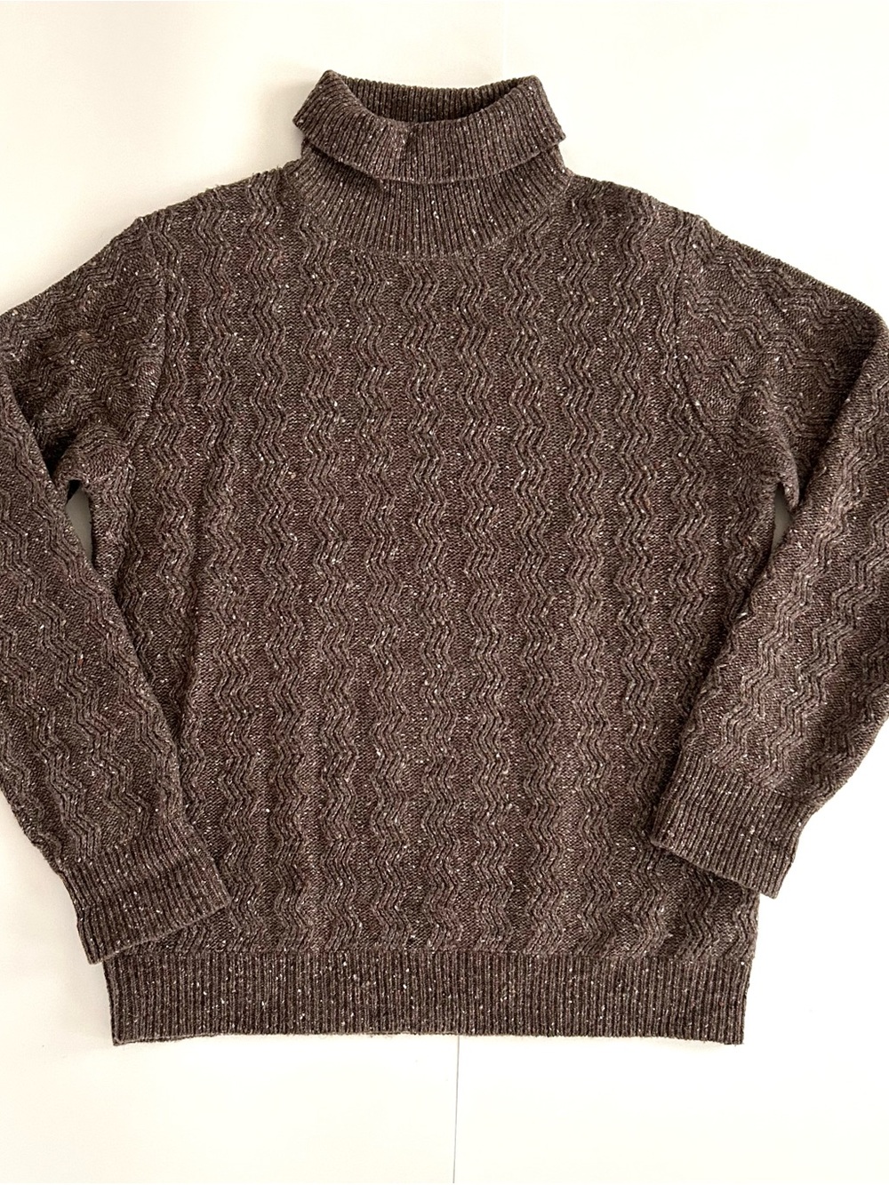 Loft 604 Lambswool Knit Turtleneck Sweater - Size L - Mens